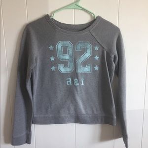 Abercrombie Kids Gray Sweater Long-Sleeve Logo